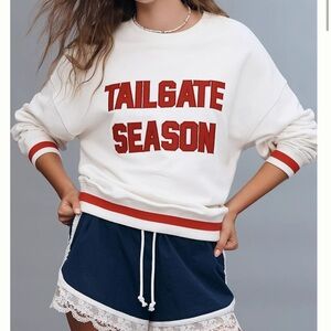 Anthropologie x Beach Riot Cotton Pullover Sweatshirt  NWT